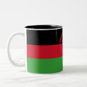 Malawi-Flagge Zweifarbige Tasse (Links)