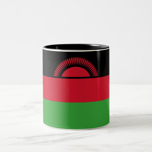 Malawi-Flagge Zweifarbige Tasse (Mittel)
