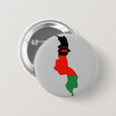 Malawi-Flaggenkarte Button (Vorne & Hinten)