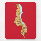Malawi-Karte Mousepad (Vorne)