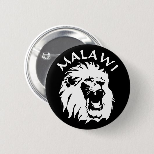 Malawi Lion Button (Vorne & Hinten)