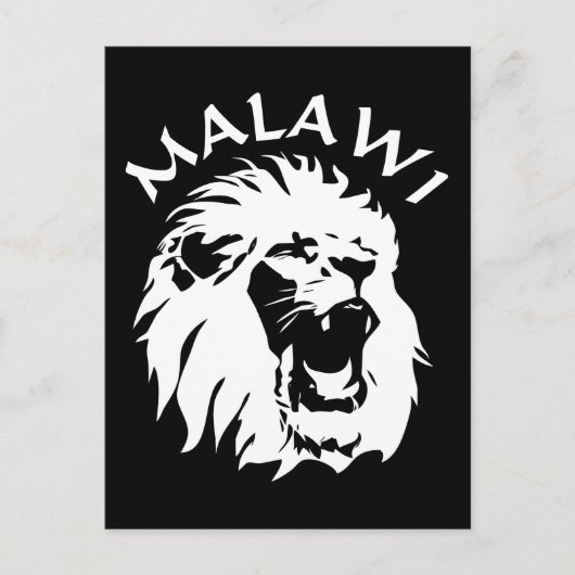Malawi Lion Postkarte (Vorderseite)
