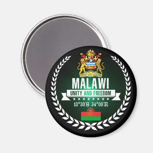 Malawi Magnet (Vorderseite/Rückseite)