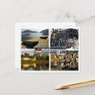 Malawi - Malawisee - Kunsthandwerk - Mosaik - Postkarte