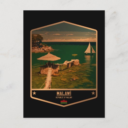Malawi Postkarte (Vorderseite)