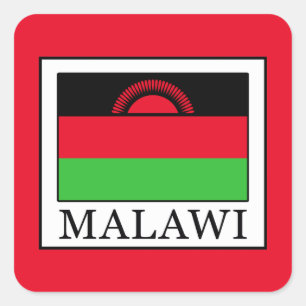 Malawi Quadratischer Aufkleber