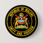 Malawi Round Emblem Button (Vorderseite)
