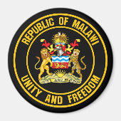 Malawi Round Emblem Magnet (Vorne)