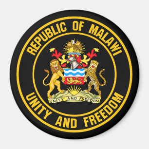 Malawi Round Emblem Magnet