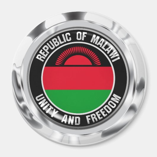 Malawi Round Emblem Magnet (Vorne)