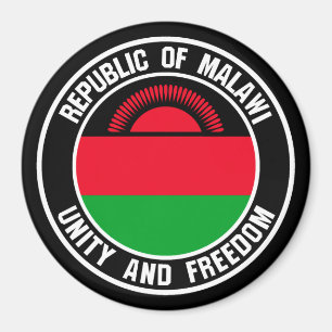 Malawi Round Emblem Magnet