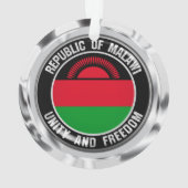 Malawi Round Emblem Ornament (Rückseite)