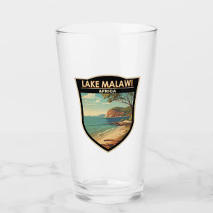 Malawi-See Afrika Reise Kunst Vintage Glas
