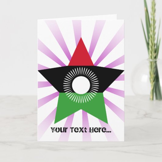 Malawi Star Feiertagskarte (Vorderseite)