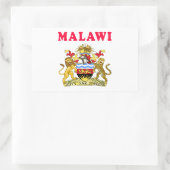Malawi-Wappen Rechteckiger Aufkleber (Tasche)