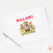 Malawi-Wappen Rechteckiger Aufkleber (Umschlag)