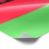 Malawi - Waving Flag - Poster (Ecke)