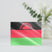 Malawi - Waving Flag - Postkarte (Stehend Vorderseite)