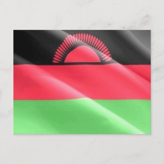 Malawi - Waving Flag - Postkarte (Vorderseite)