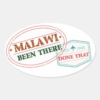 Malawi wurde dort gemacht ovaler aufkleber