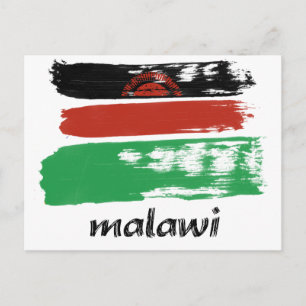 Malawiischer Flaggenentwurf Postkarte