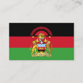 Malawische Flagge und Wappen, Flagge Malawis Visitenkarte (Vorderseite)