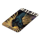 Malaya Vintage Reiseplakat. Magnet (Linke Seite)