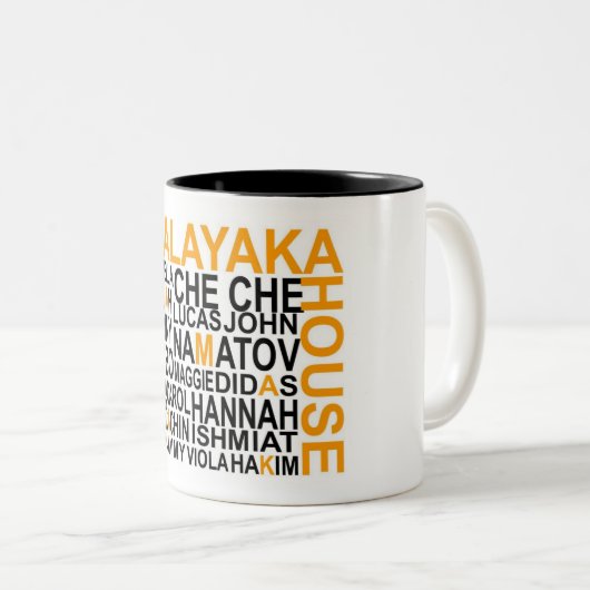 Malayaka Haus-Tasse Zweifarbige Tasse (VorderseiteRechts)