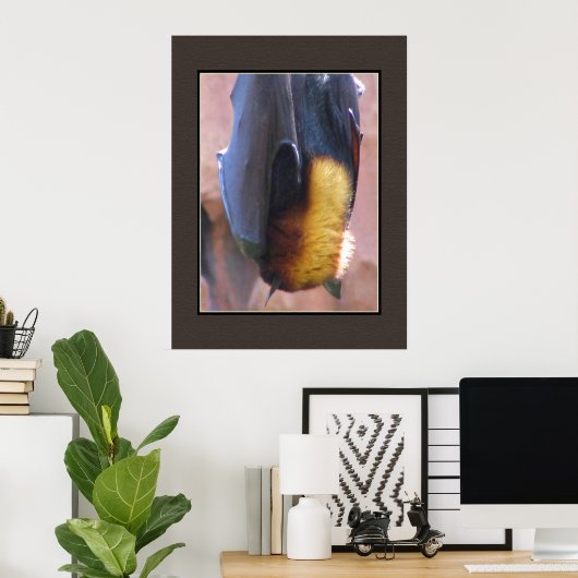Malayan Flying Fox Bat Poster (Heimbüro)