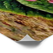 Malayan Moth Orchid und ein amerikanischer Climber Poster (Ecke)