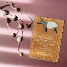 Malayan Tapir Custom Birthday Party