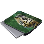 Malayan Tiger Swimming Headshot Laptopschutzhülle (Vorne Knopf)