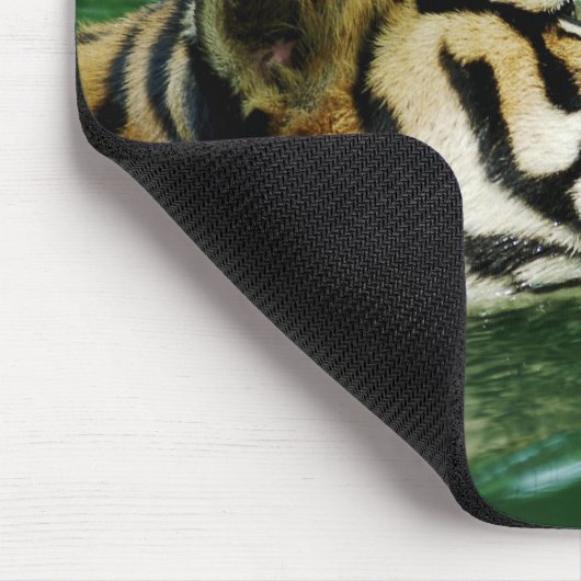 Malayan Tiger Swimming Headshot Mousepad (Ecke)