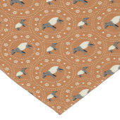 malayische oder asiatische Tapir-Tierart Gemustert Kurzer Tischläufer (Ecke)