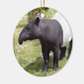 Malayischer Tapir auf Gras Keramikornament (Links)