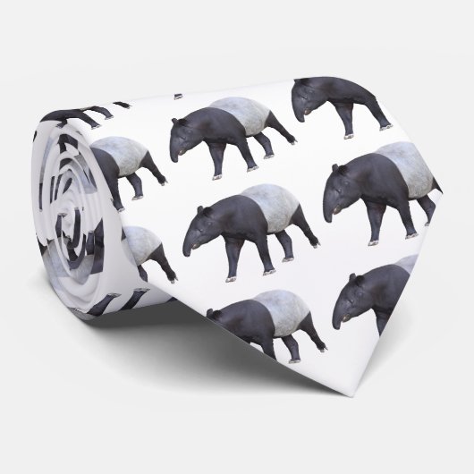 malayischer Tapir Krawatte (Gerollt)