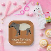 Malayisches oder asiatisches Tapir-Personalisiert- Pappteller (Party)