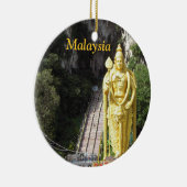 Malaysia Batu höhlt Statue-Weihnachtsverzierung Keramikornament (Rechts)