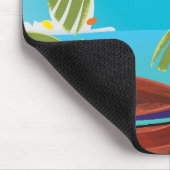 Malaysia Cartoon Reiseplakatkunst. Mousepad (Ecke)