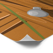 Malaysia Cartoon Reiseplakatkunst. Poster (Ecke)