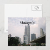 Malaysia City Postkarte (Vorne/Hinten)