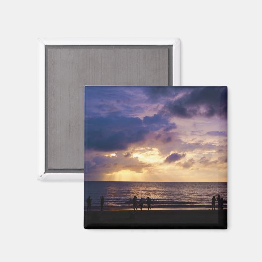 Malaysia Coast Sunset Magnet (Vorderseite/Rückseite)