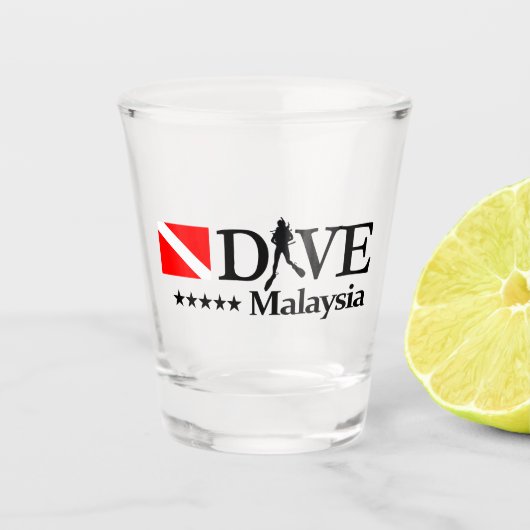 Malaysia DV4 Schnapsglas (Vorderseite)
