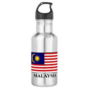 Malaysia Fahne Wasser-Flasche aus nicht rostendem Edelstahlflasche