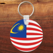 Malaysia Fisheye Flag Schlüsselanhänger (Vorderseite)