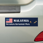 Malaysia Flag + Map Autoaufkleber (Auf Auto)