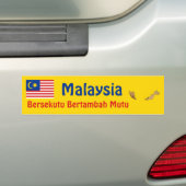 Malaysia Flag + Map Autoaufkleber (Auf Auto)