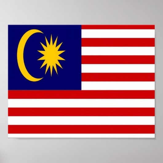 Malaysia - Flag - Poster (Vorne)