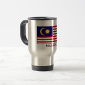 Malaysia Flag Travel Mug Reisebecher (Vorderseite Links)