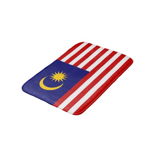 Malaysia-Flagge Badematte (Schrägansicht)